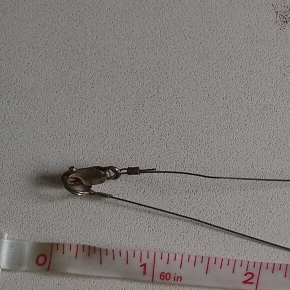 vintage 90s rose quartz pendant necklace NWOT - Picture 5 of 6